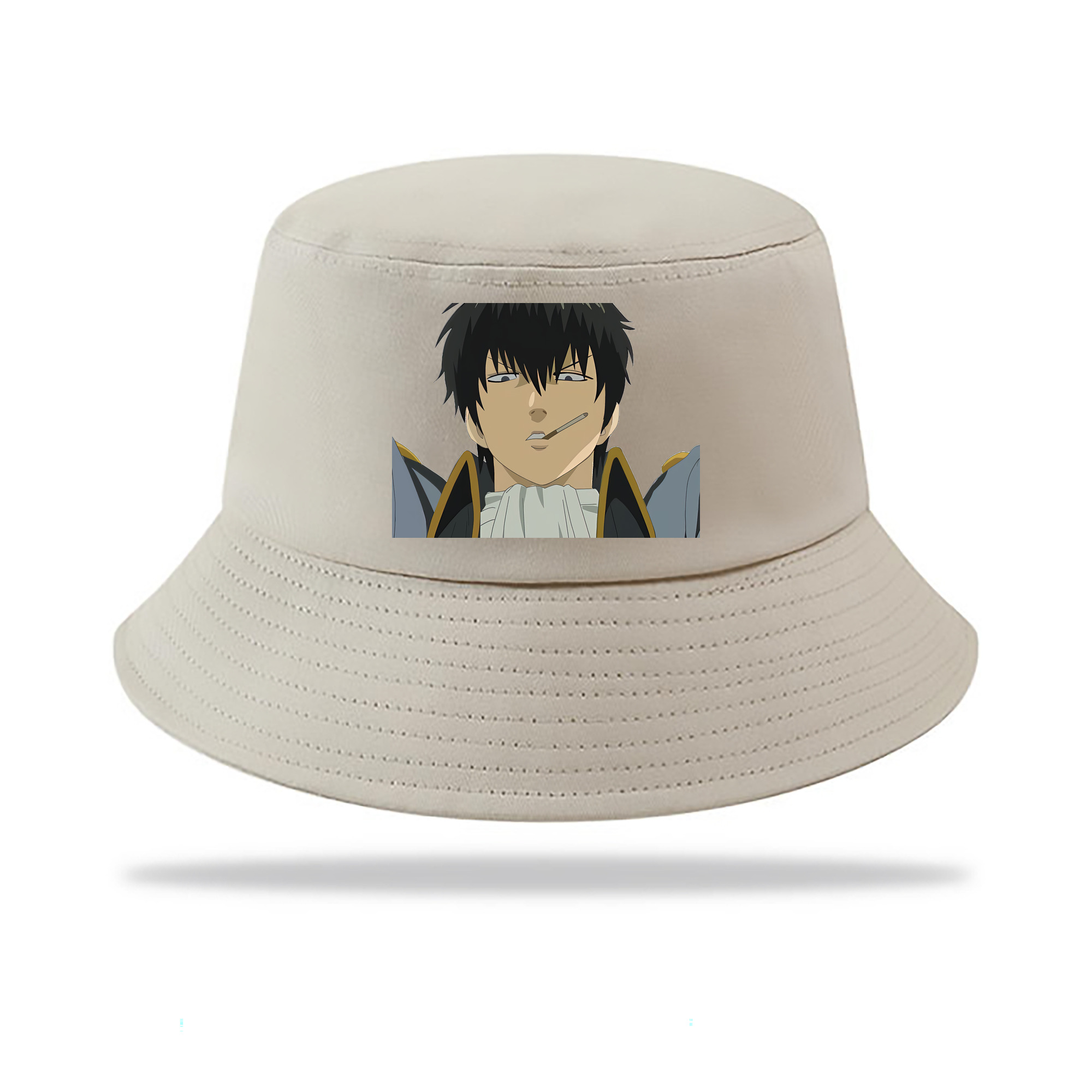 （画像用） ぎんたま 坂田銀時（さかたぎんとき） 神楽 志村新八（しむら しんぱち） GINTAMA Sakata Gintoki Kagura Shimura Shinpachi アウトドア日除けバケットハット
